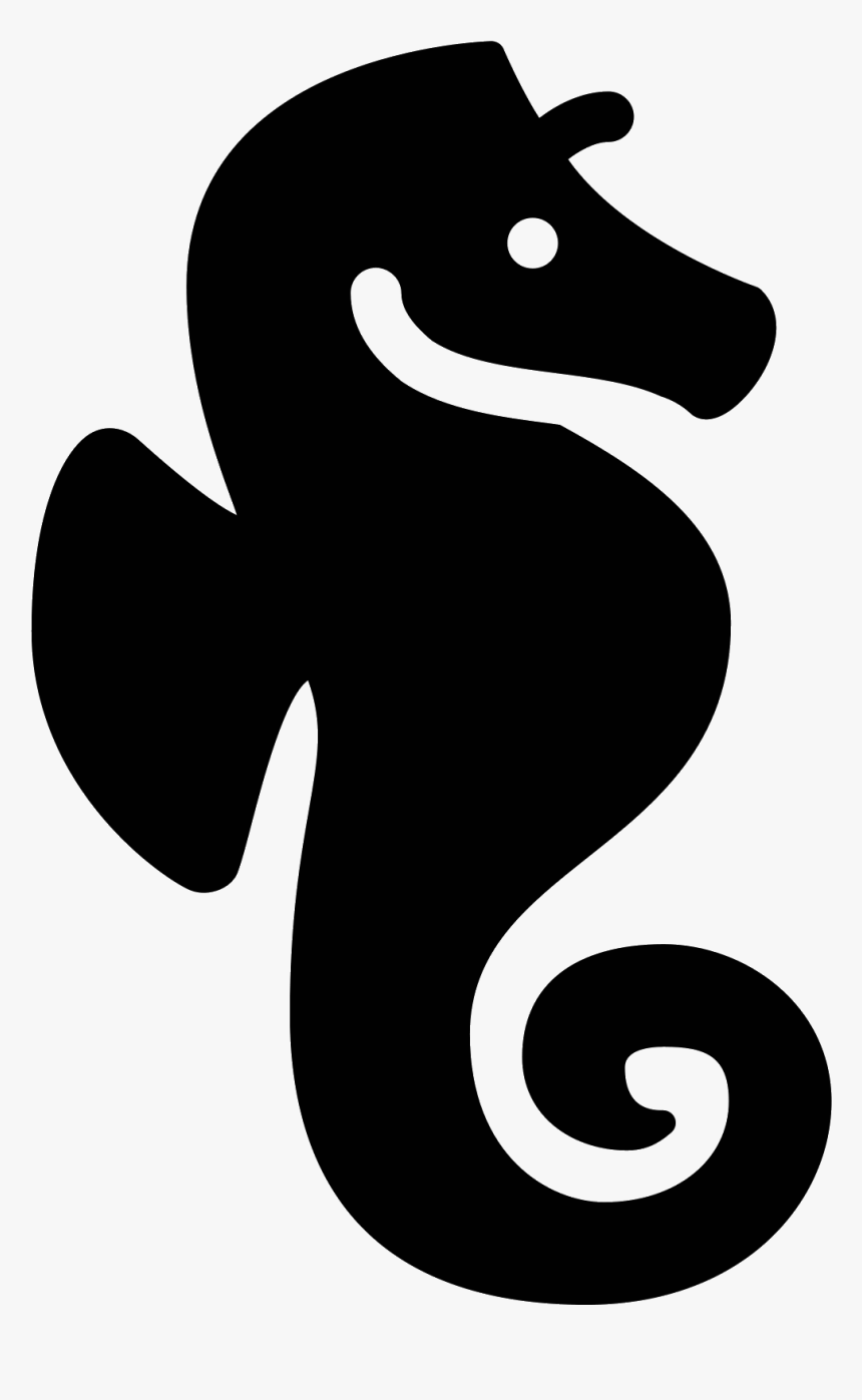 Seahorse Filled Icon - Illustration, HD Png Download