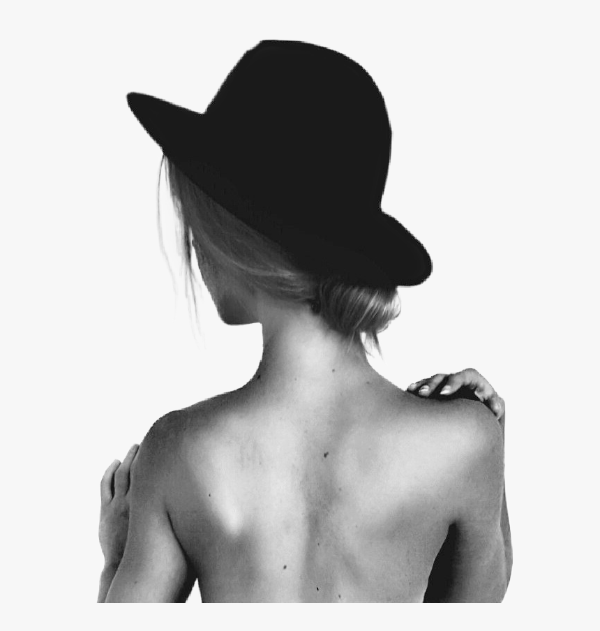 #freetoedit #woman #silhouette #girl #sombrero #hat - Girl, HD Png Download