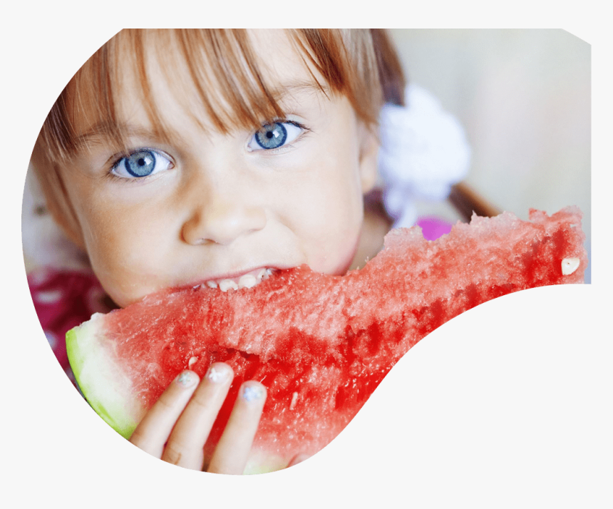 Young Child Eating Fruit, HD Png Download