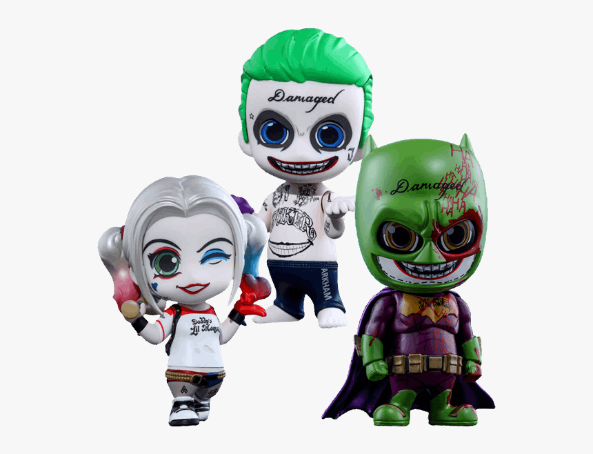 Harley Quinn & Joker Cosbaby Hot Toys Collectible Set - Joker, HD Png Download