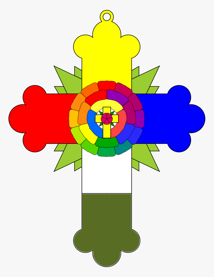 Taro Rose Cross - Rose Cross Lamen, HD Png Download