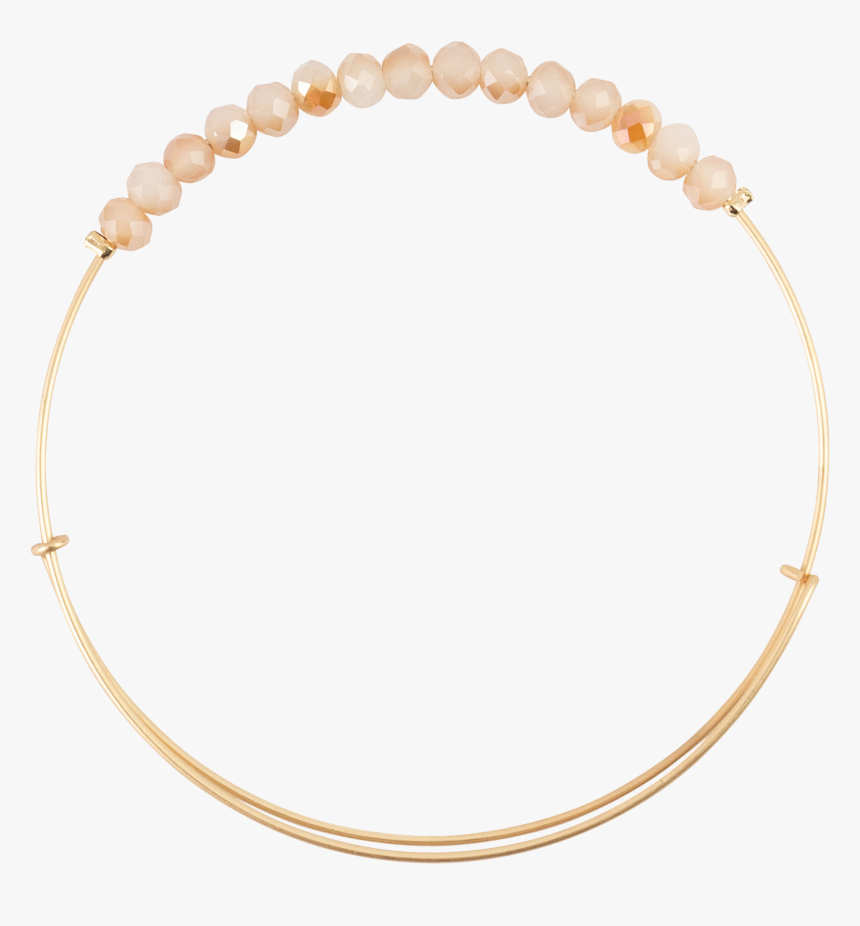 Sand/ab Light Gold Crystal Bangle, HD Png Download