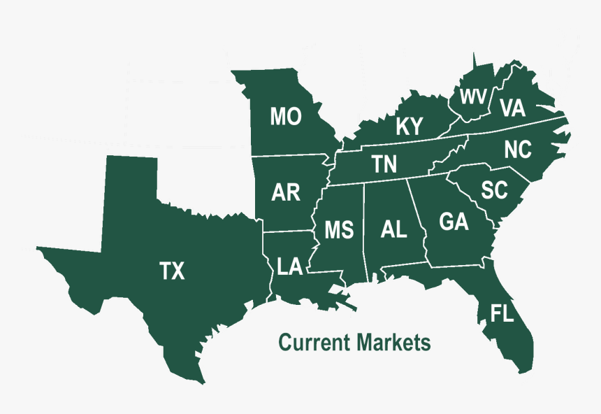 Current Markets 1 18 2018 Current Markets 1 18 2018 - West South Central Region Us, HD Png Download