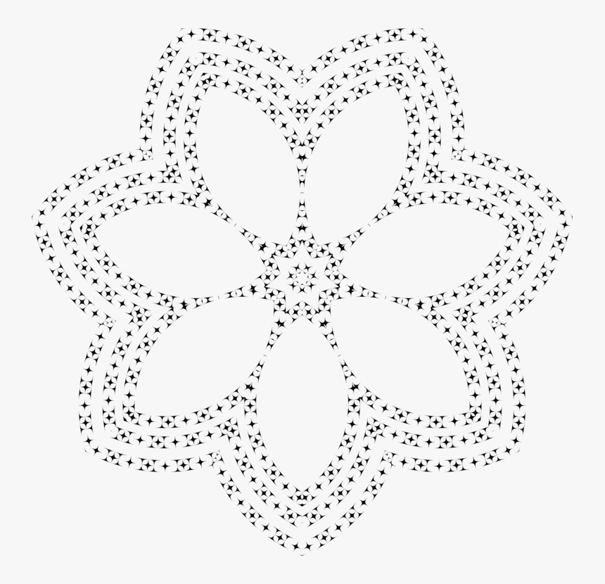 Transparent Curves Png - Transparent Unique Flower Design, Png Download