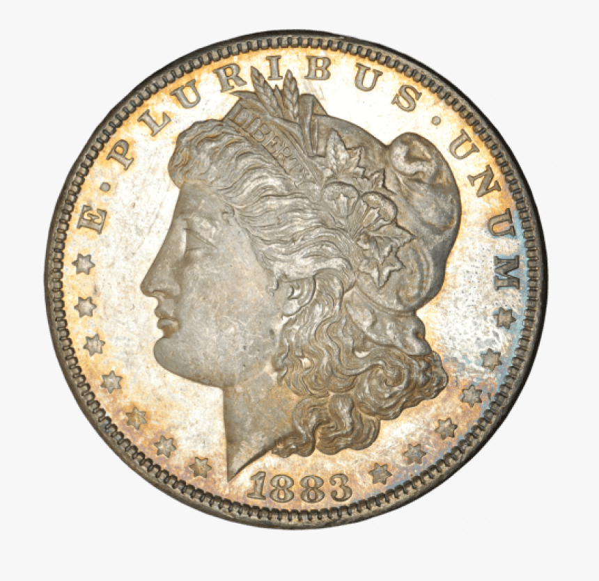 1883 Morgan Dollar Obverse - Morgan Silver Dollar, HD Png Download