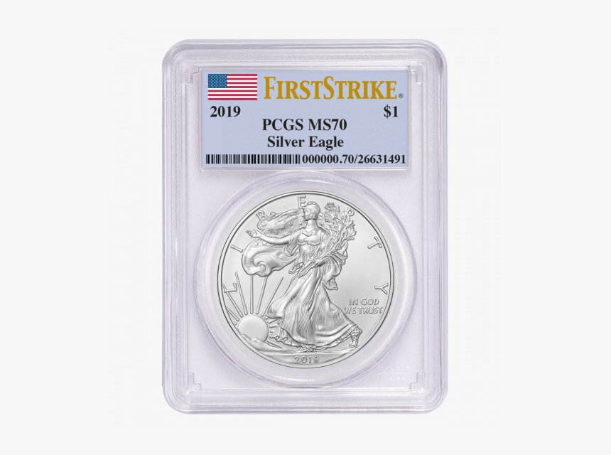 Main Product Photo - Pcgs Ms70 Silver Eagle 2018, HD Png Download