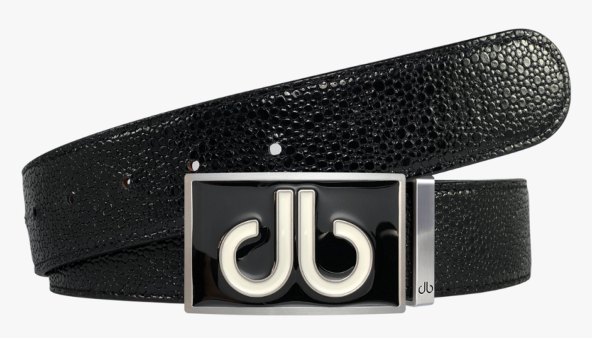 Black Stingray Texture Leather Belt - Belt, HD Png Download