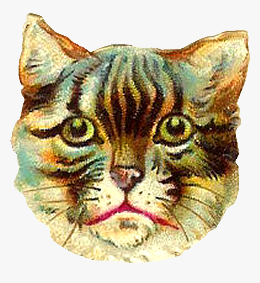 Cat Vintage Png, Transparent Png