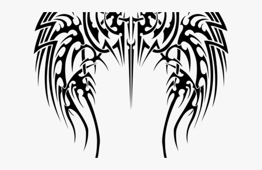Wings Clipart Tribal - Tribal Tattoo Designs, HD Png Download