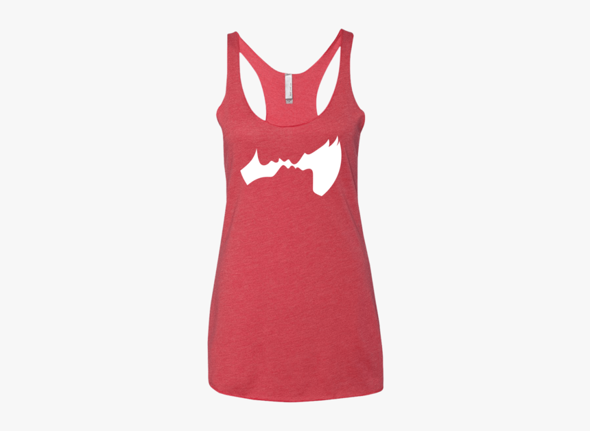 Face Two Face White Print Tank - Racerback, HD Png Download