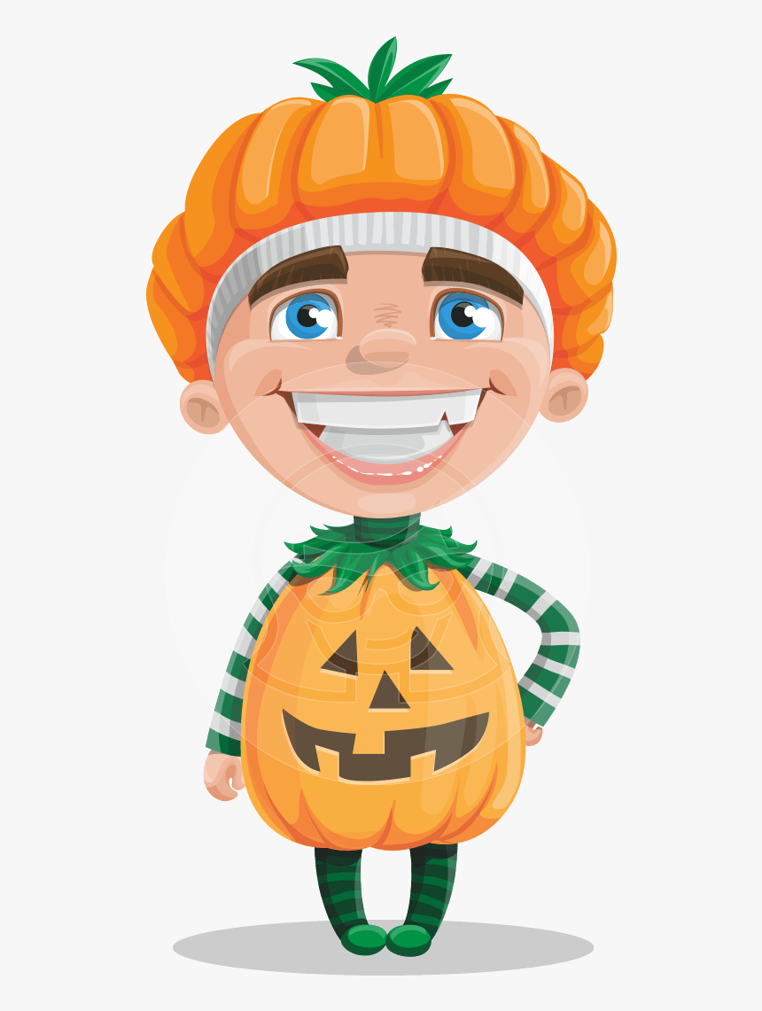 Trick Or Treating Kid Cartoon Transparent, HD Png Download