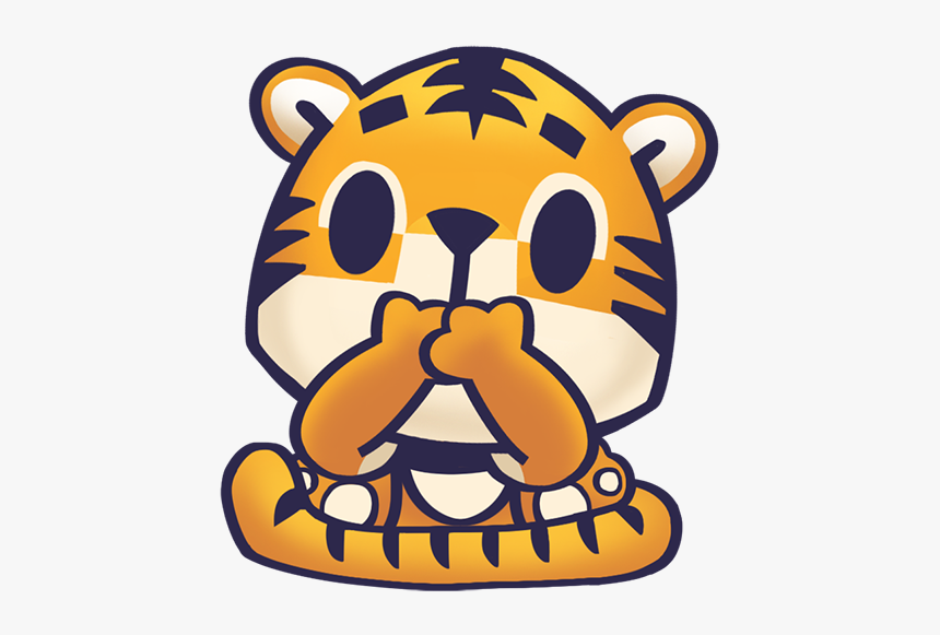 Baby Tiger Stickers For Kids Park Messages Sticker-4 - Siberian Tiger, HD Png Download