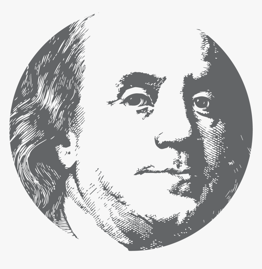 100 Dollar Bill , Png Download - Ben Franklin Gif, Transparent Png