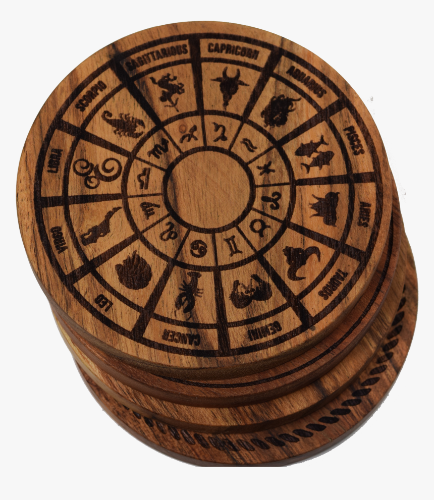 Zodiac Wheel Coasters 
title Zodiac Wheel Coasters - Circle, HD Png Download