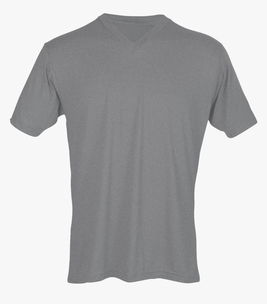 Floral Soccer Mom Unisex Poly Rich Blend V Neck Tee - V Neck Gray Shirt Plain, HD Png Download