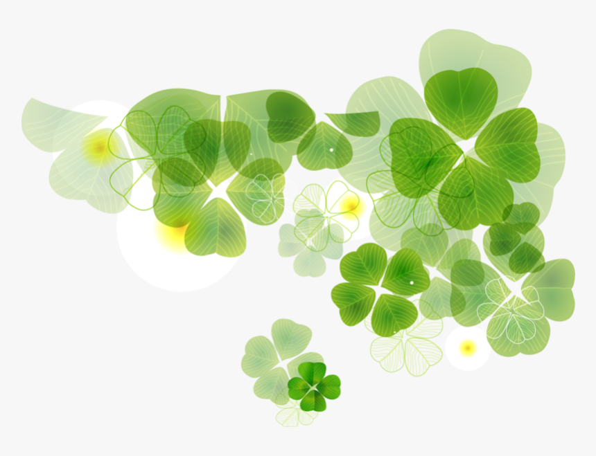 Shamrock Clover Leaf Fourleaf Hq Image Free Png - Four Leaf Clover Plates, Transparent Png