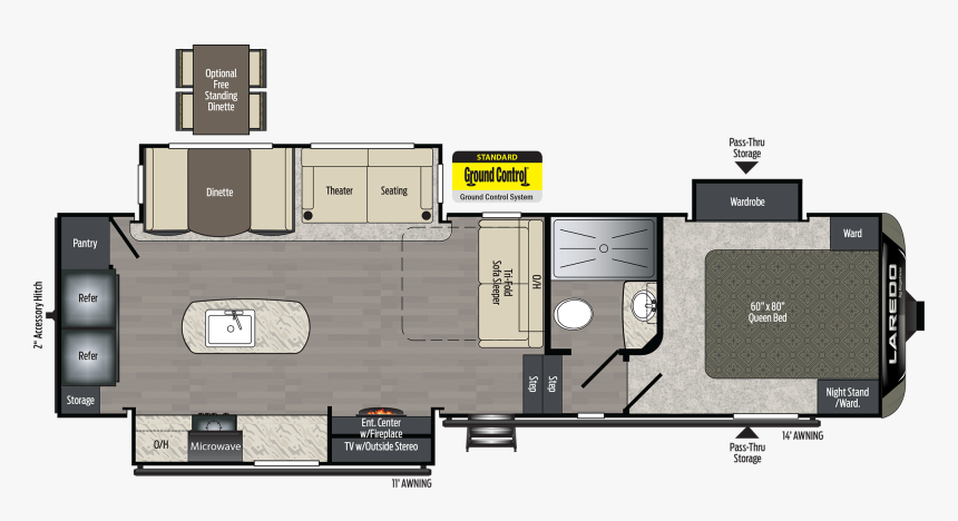 Laredo 296sbh Super Lite Fifth Wheel, HD Png Download
