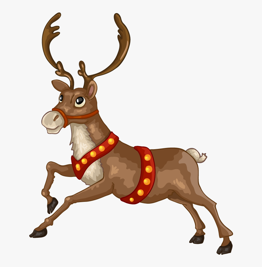 Transparent Cute Reindeer Png - Christmas Reindeer Png, Png Download
