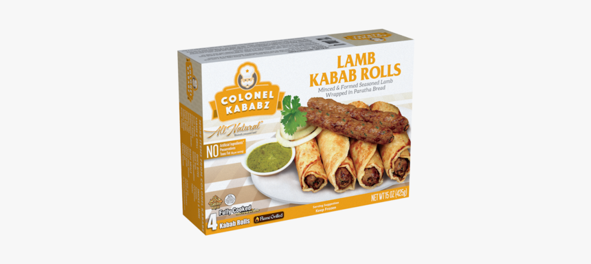 Lamb Kabab Roll - Onion Ring, HD Png Download