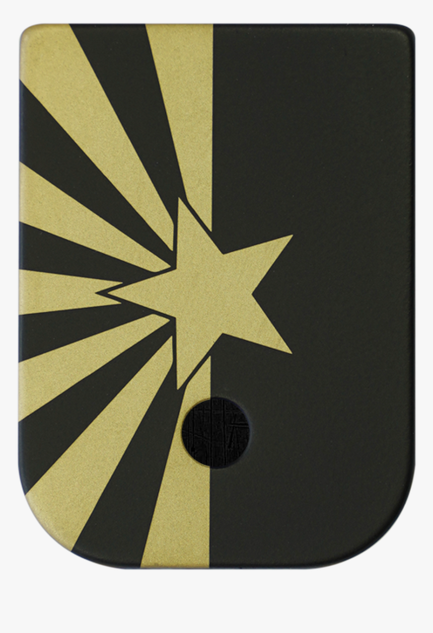 Arizona Flag Brass Black Traditional Finish Mag Plate, HD Png Download