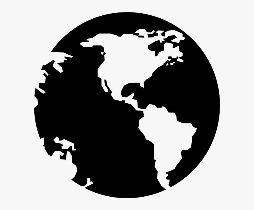 Transparent Globe Silhouette Png, Png Download