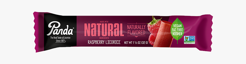 Panda Natural Raspberry Licorice 32g - Panda, HD Png Download
