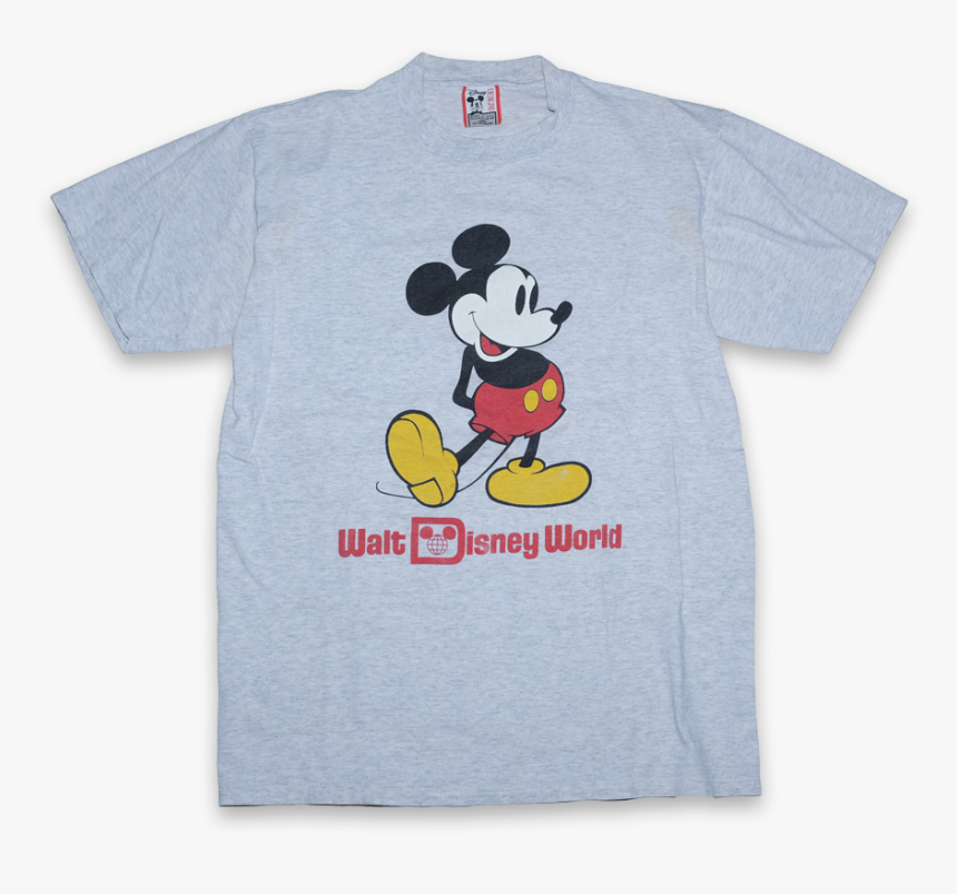 Gray Walt Disney Mickey Mouse Shirt, HD Png Download