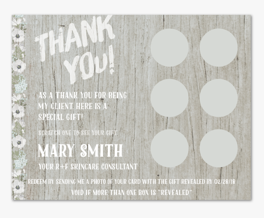 Faded Wood Scratcher Gift Card 
								data-caption - Vellum, HD Png Download