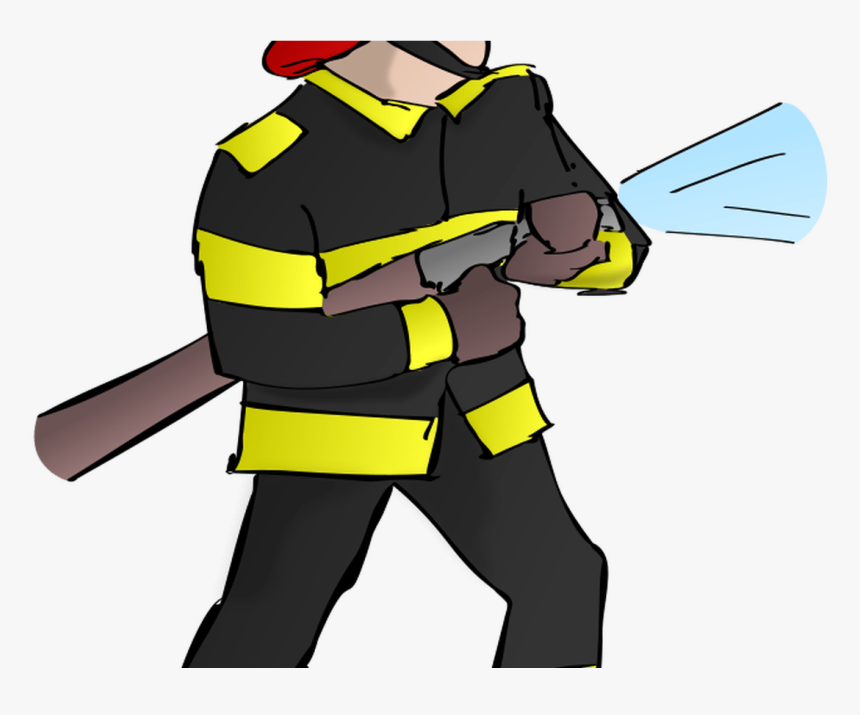 Free Cartoon Fire Fighter, Download Free Clip Art, - Fireman Png, Transparent Png