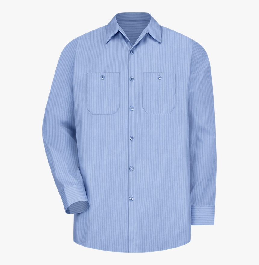 Men S Long Sleeve Durastripe® Work Shirt - Red Kap, HD Png Download