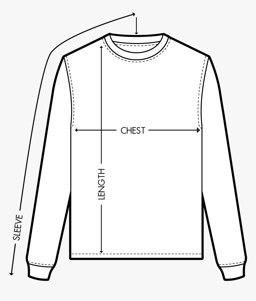 Long-sleeved T-shirt, HD Png Download