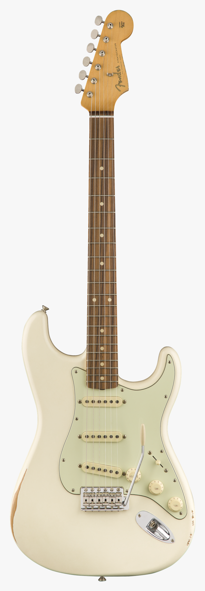 Fender Road Worn 60s Strat Oly White Front, HD Png Download
