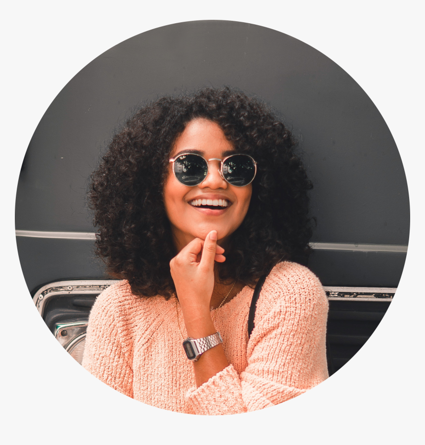 Smile Beautiful Woman - Curl Style Sew Ins, HD Png Download