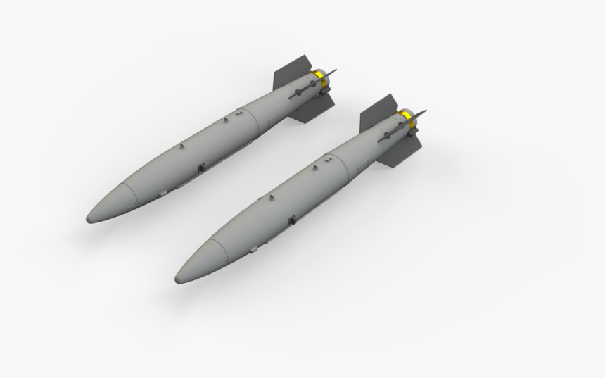 B43 1 Nuclear Weapon W/ Sc43 4/ 7 Tail Assembly 1/48 - Missile, HD Png Download