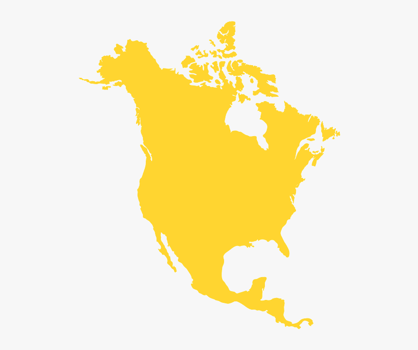 Map Of North America, HD Png Download