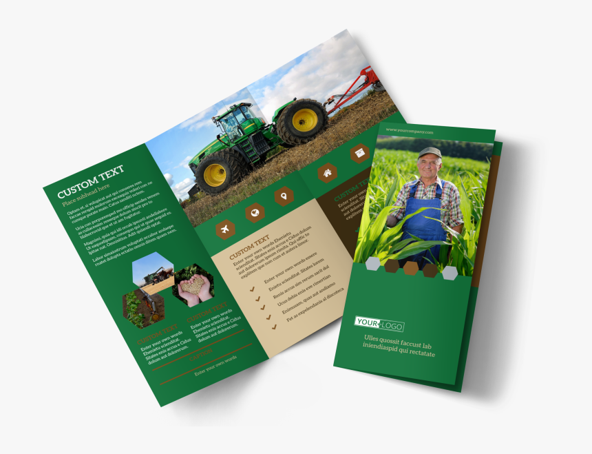 Agriculture Consultants Brochure Template Preview - Agriculture Tri Fold Brochures, HD Png Download