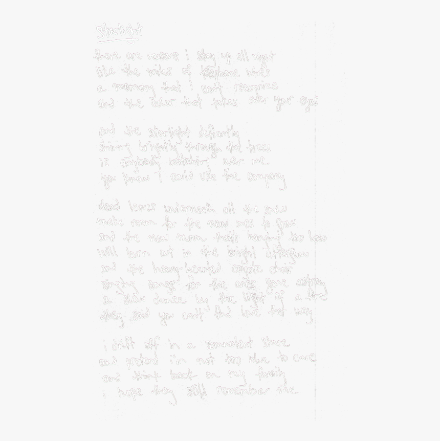 Starlight - Handwriting, HD Png Download