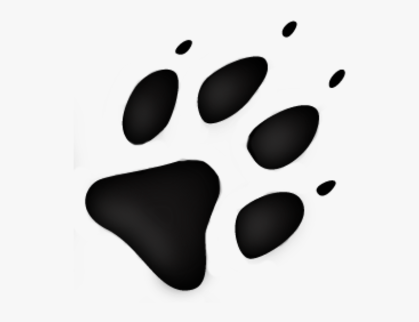 Wolf Tracks Clip Art - Wolf Paw Png, Transparent Png