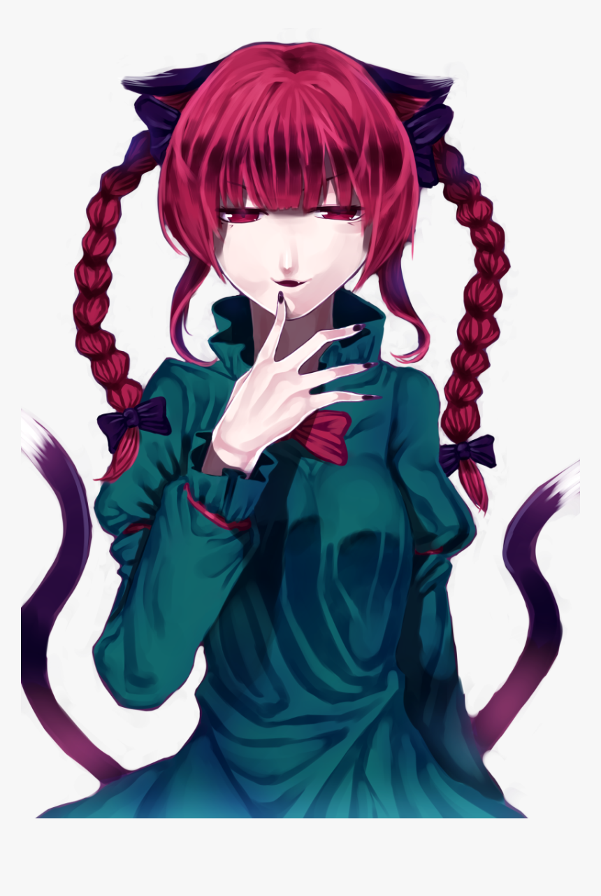 #absurdres, #animalears, #bow, #braid, #cattail, #fingernails, - Illustration, HD Png Download