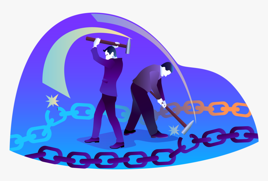 Broken Links - Illustration, HD Png Download