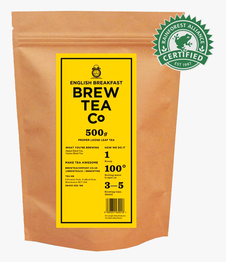 English Breakfast Loose Tea Pouch - Bag, HD Png Download