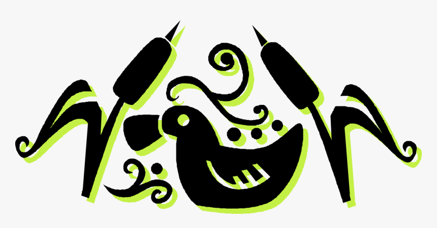 Vector Illustration Of Waterfowl Duck Swimming With, HD Png Download