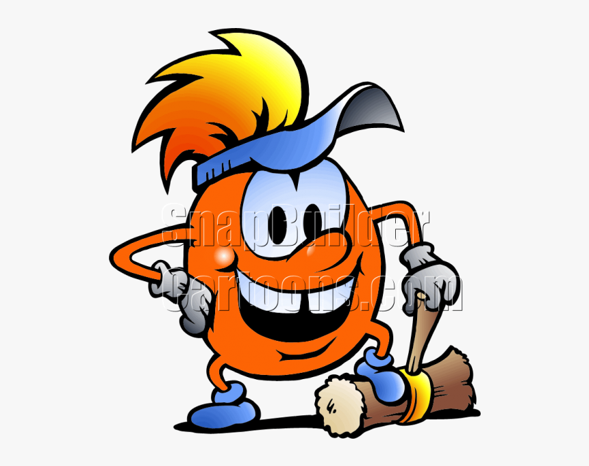 Gobling Worker With Wood Hammer - Illustration, HD Png Download