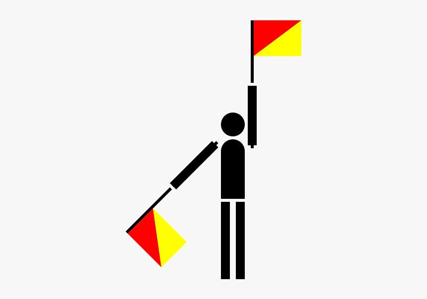 Semaphore Kilo Png Clip Arts - Semaphore A Flag, Transparent Png