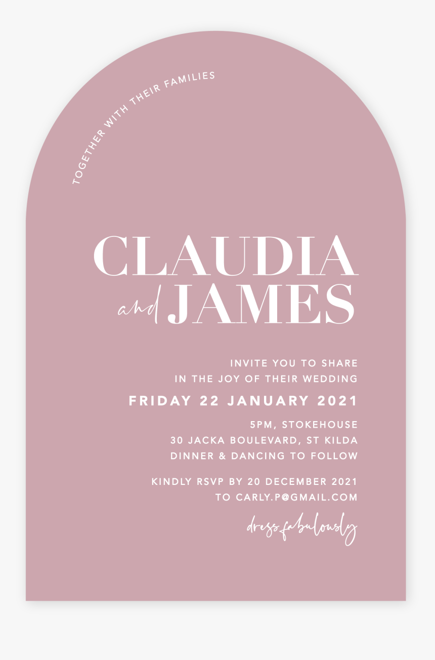 Crazy In Love Arch Invite - Graphic Design, HD Png Download