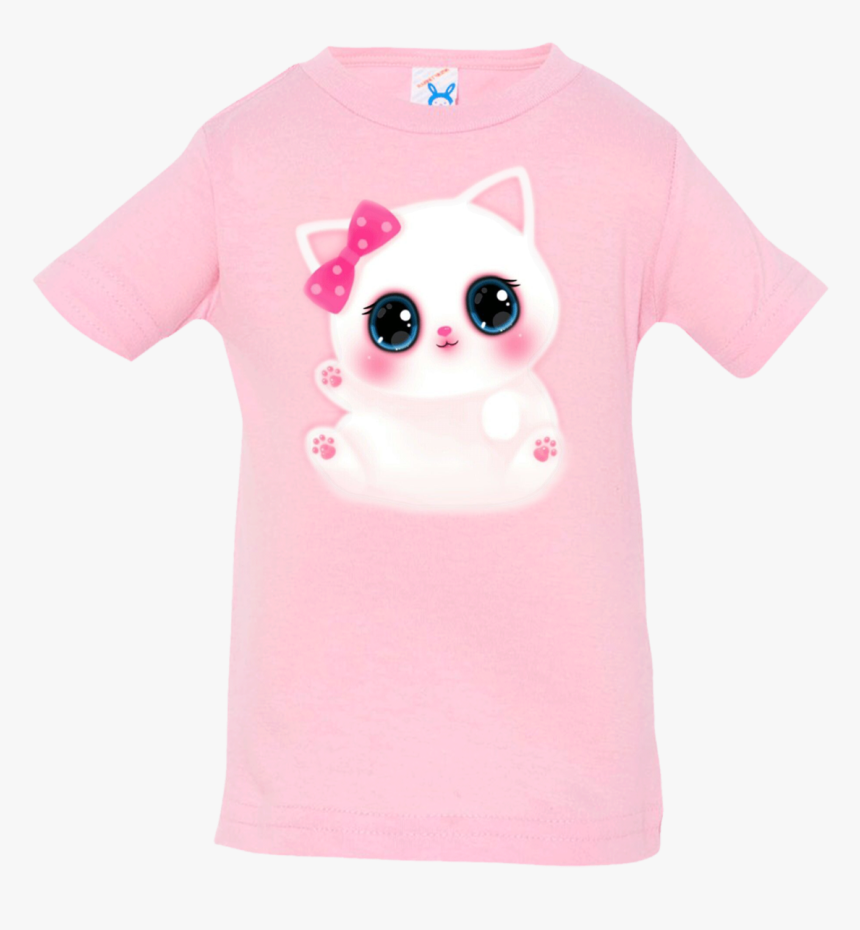 Cute Kitty Infant T-shirt - Cartoon, HD Png Download