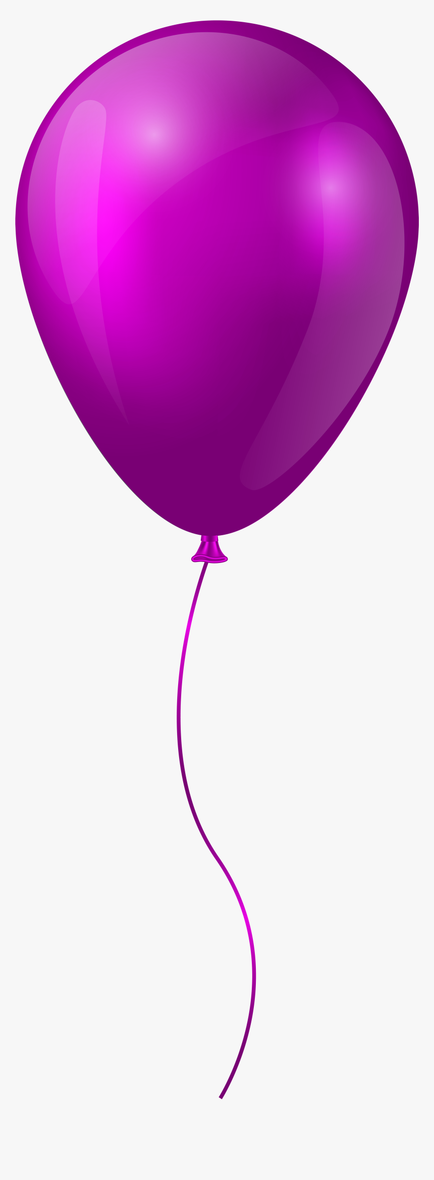 White Transparent Clip Art - Clipart Purple Balloon, HD Png Download