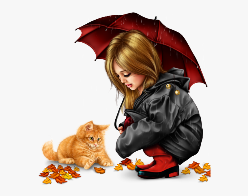 Tube Psp Femme Automne, HD Png Download