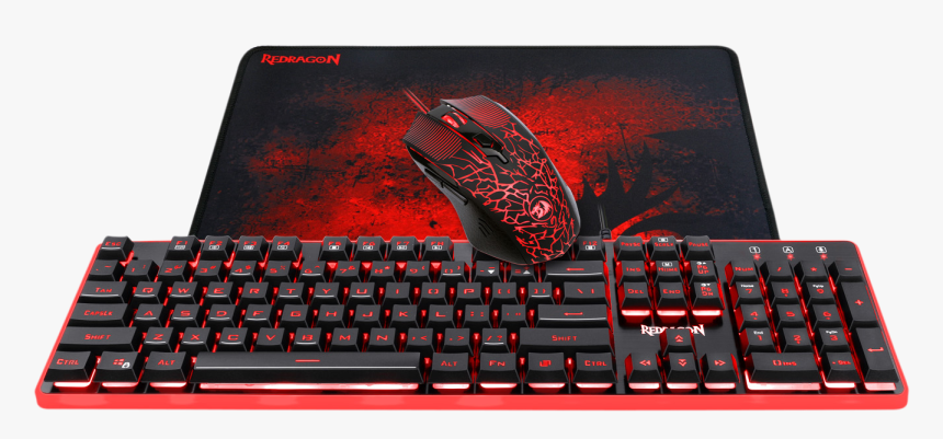 Redragon S107 Gaming Keyboard, Mouse, Mouse Pad, Mechanical - Redragon Dyaus Gaming Keyboard, HD Png Download