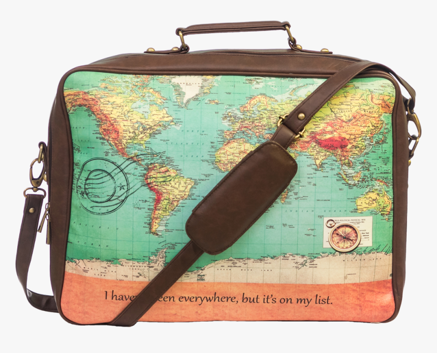 World Map Travel Bag India Online, HD Png Download , Transparent Png